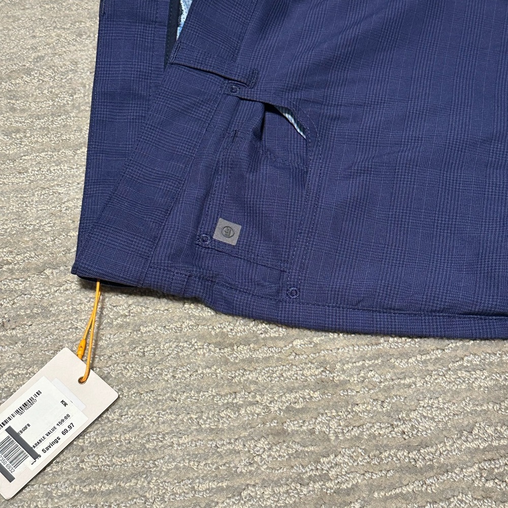 Peter Millar Deep Blue Textured Trousers